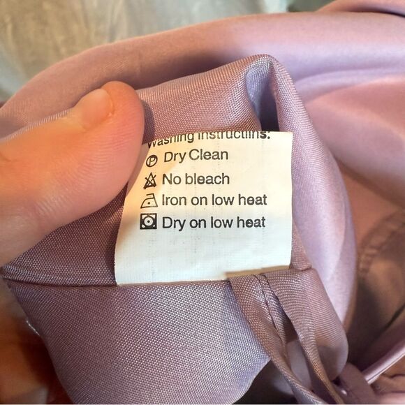 NWOT One Shoulder Formal Dress Prom Bridesmaid Size 2 Lavender Purple Gown - Picture 8 of 8